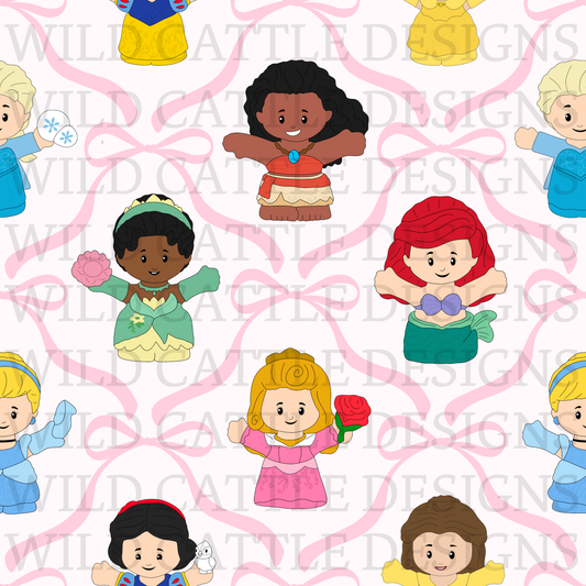 Princess small people seamless
