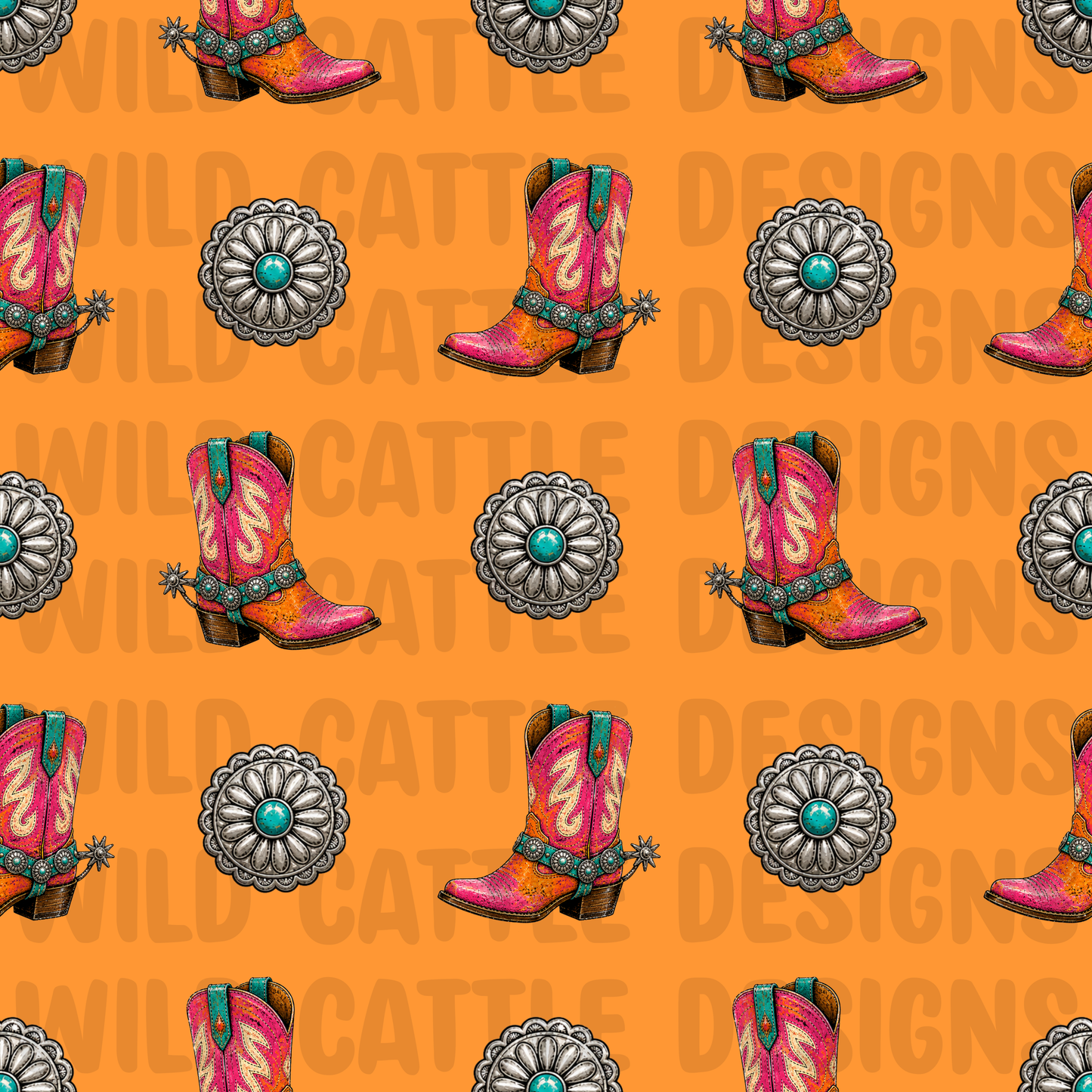 Punchy cowgirl seamless
