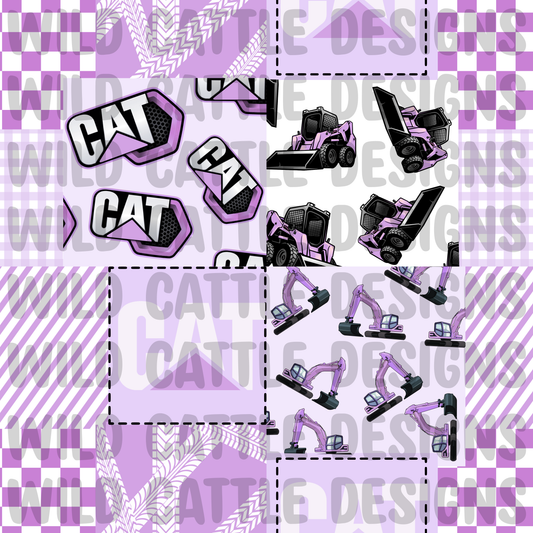 Purple cat patchwork