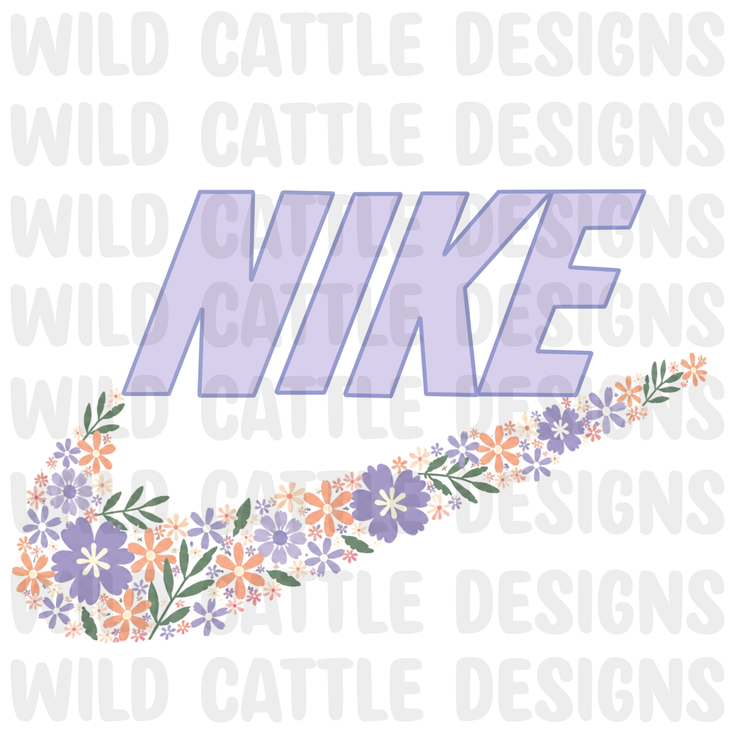 Purple checkmark floral png