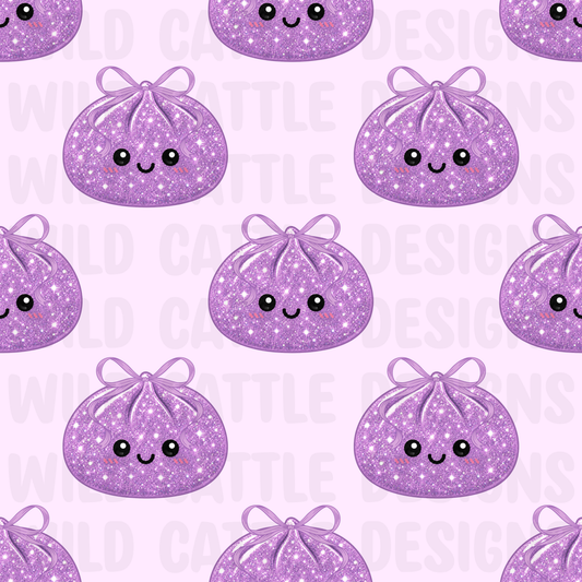 Purple glitter squish seamless