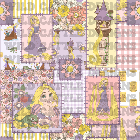 Purple princess patchwork
