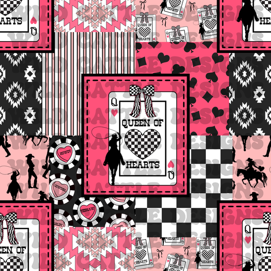 Queen of hearts patchwork