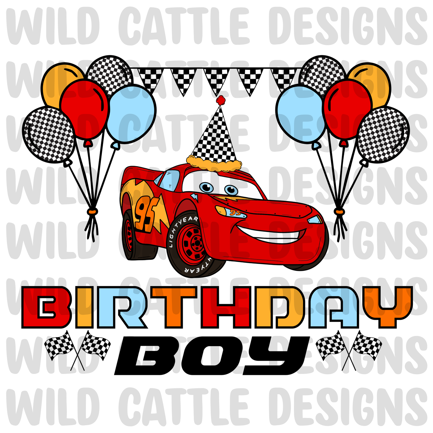 Racecar birthday boy png