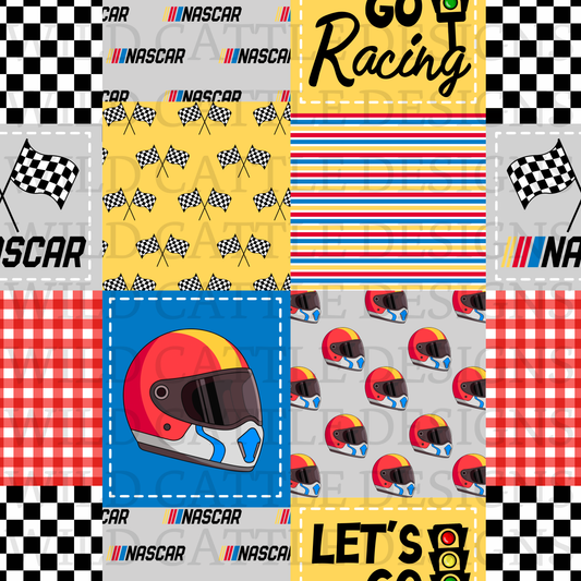 Race car patchwork