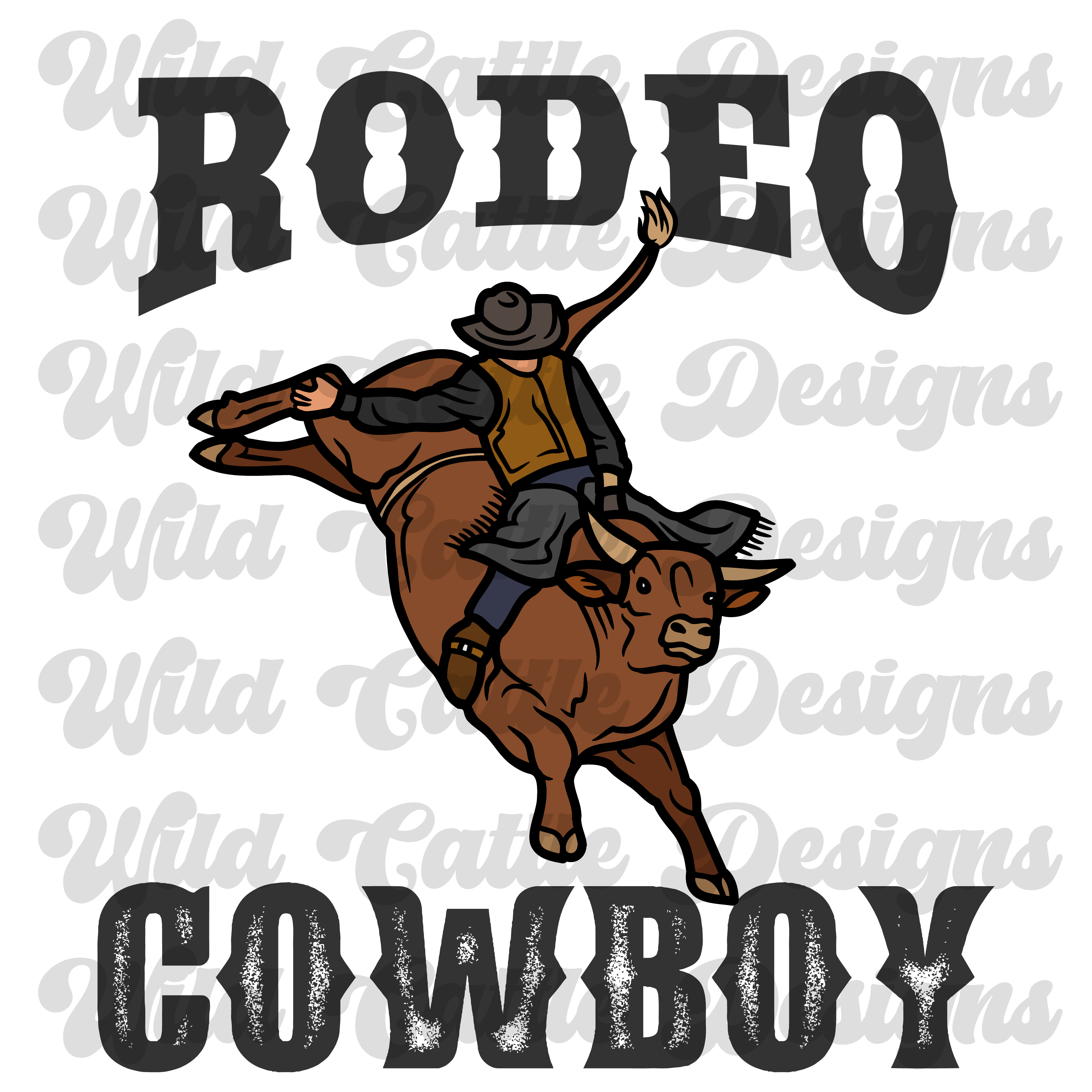 Dear Rodeo Png Rodeo Cowboy PNG – Wild Cattle Designs