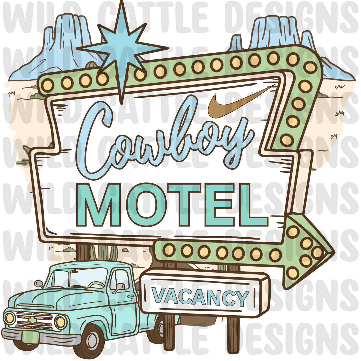 Route 66 Cowboy PNG