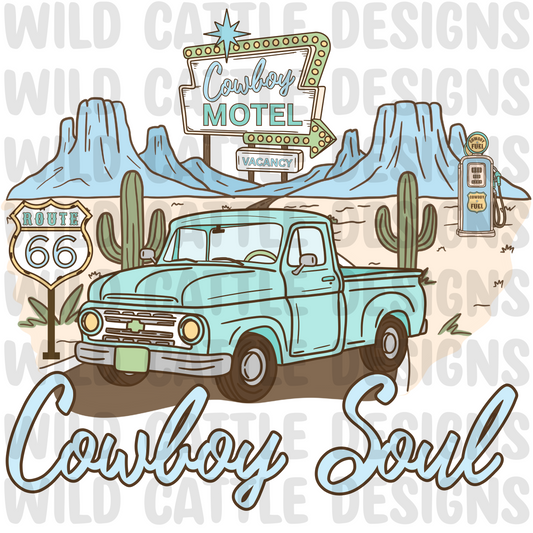 Route 66 Cowboy PNG
