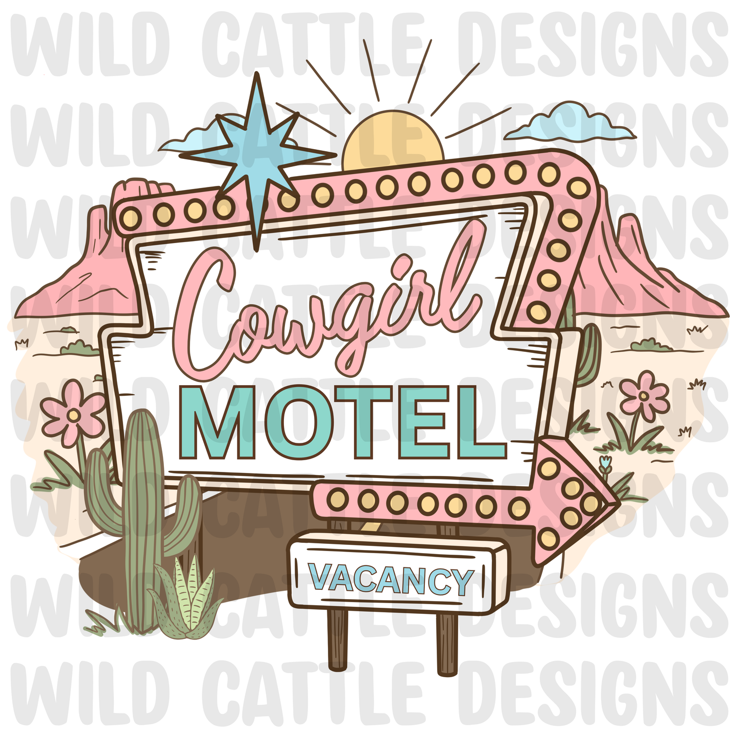 Route 66 Cowgirl motel png