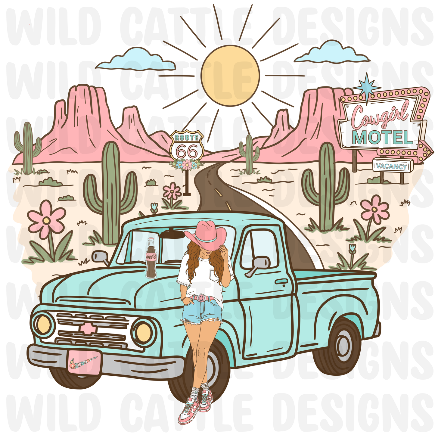 Route 66 Cowgirl checkmark png