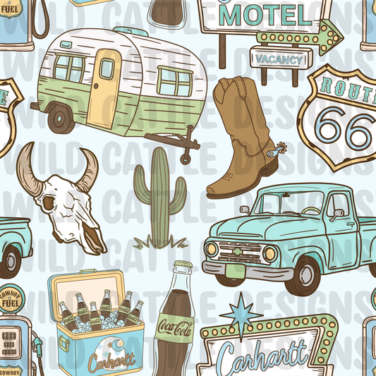 Route 66 western Cowboy