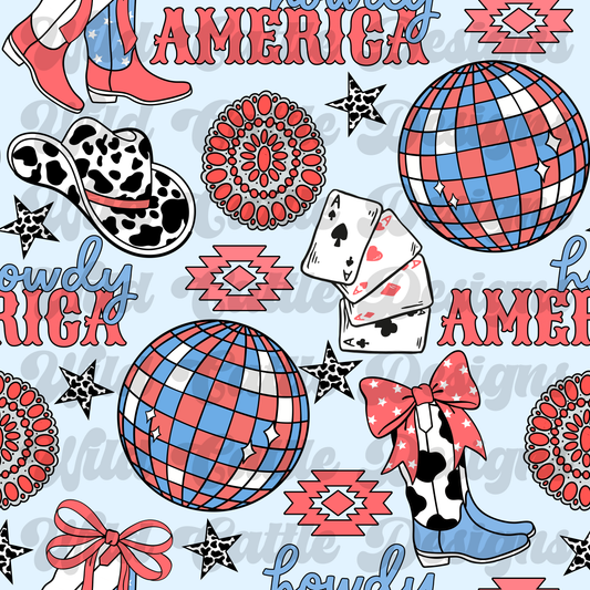 RWB howdy america seamless