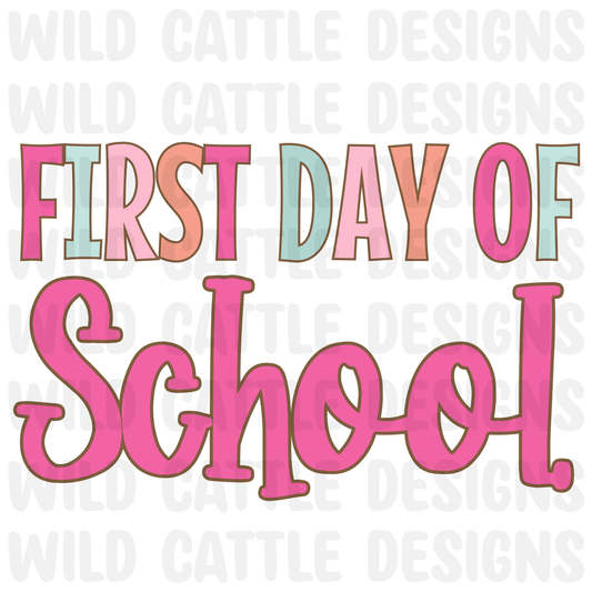 Saddle up for school first day png