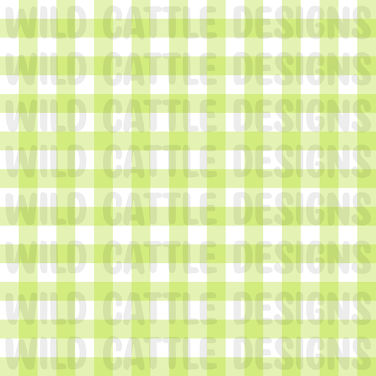 Seaside social club green plaid