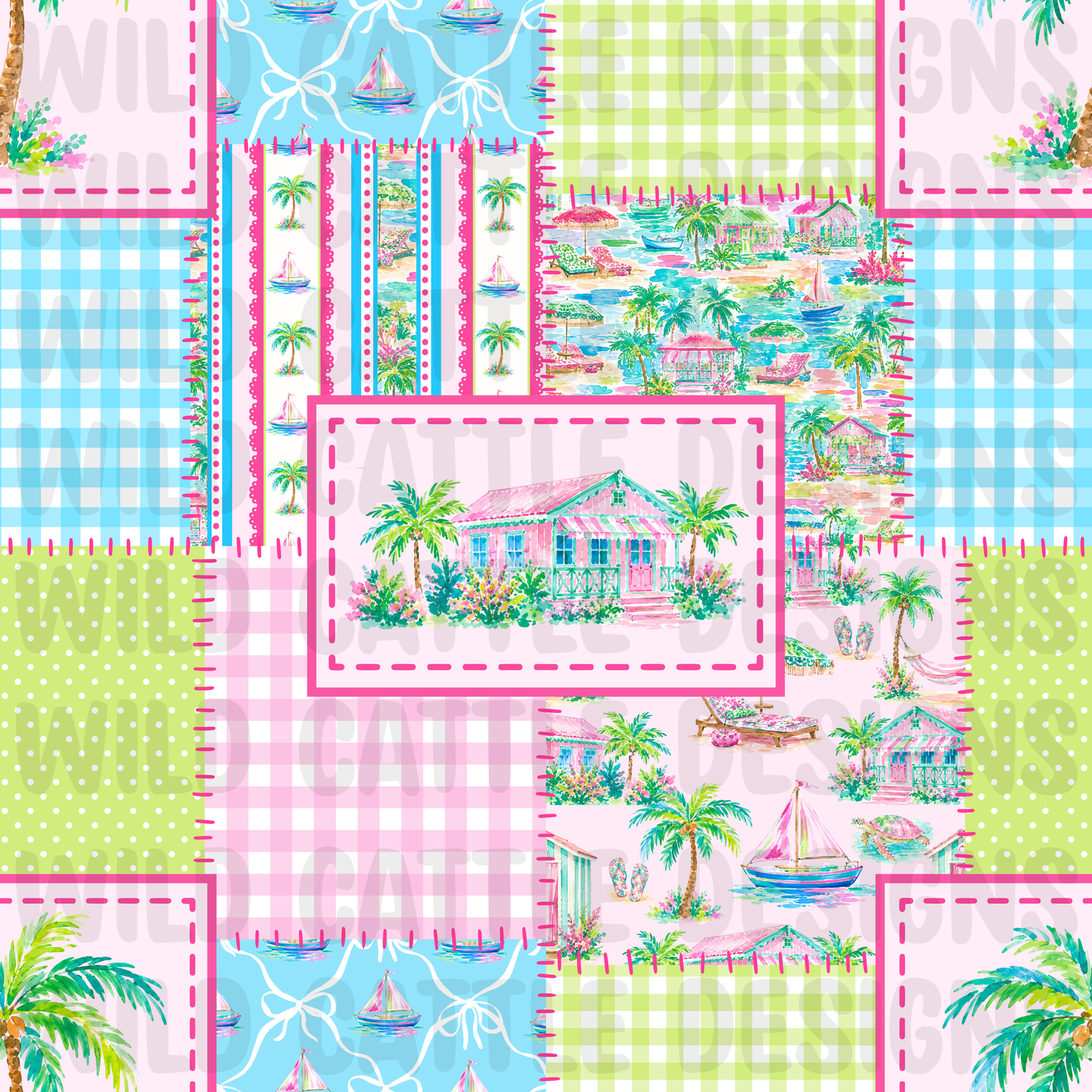 Seaside social club patchwork