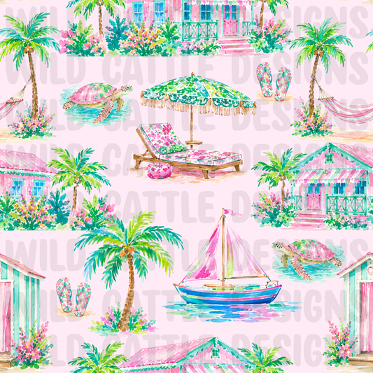 Seaside social club seamless