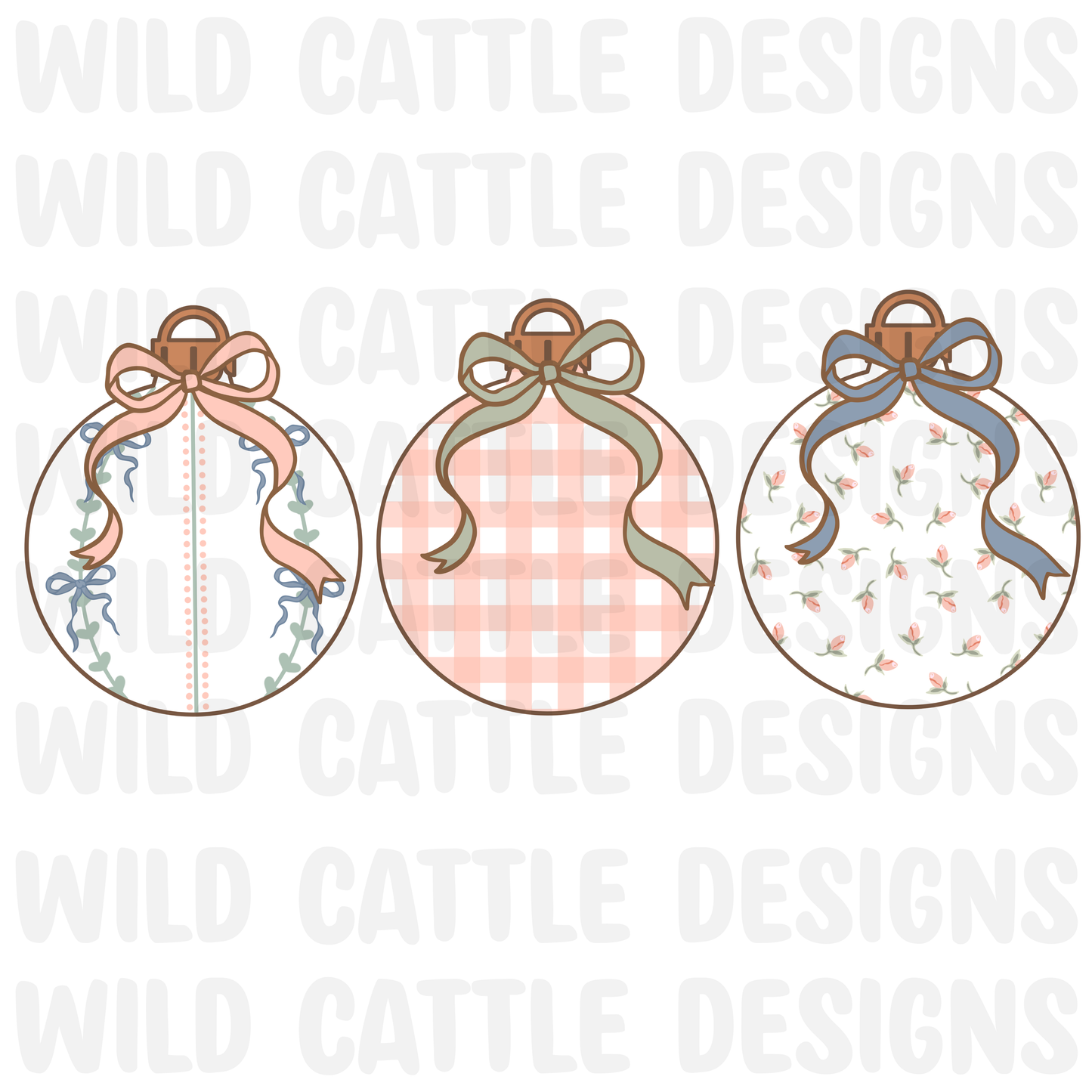 Smocked Cindy ornaments png