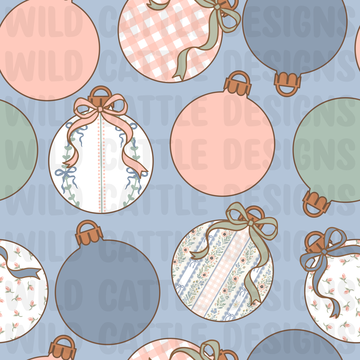 Smocked ornaments seamless