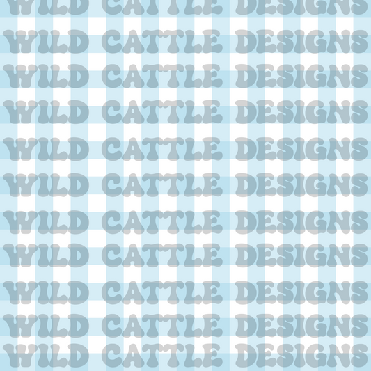 Southern christmas duck blue plaid seamless