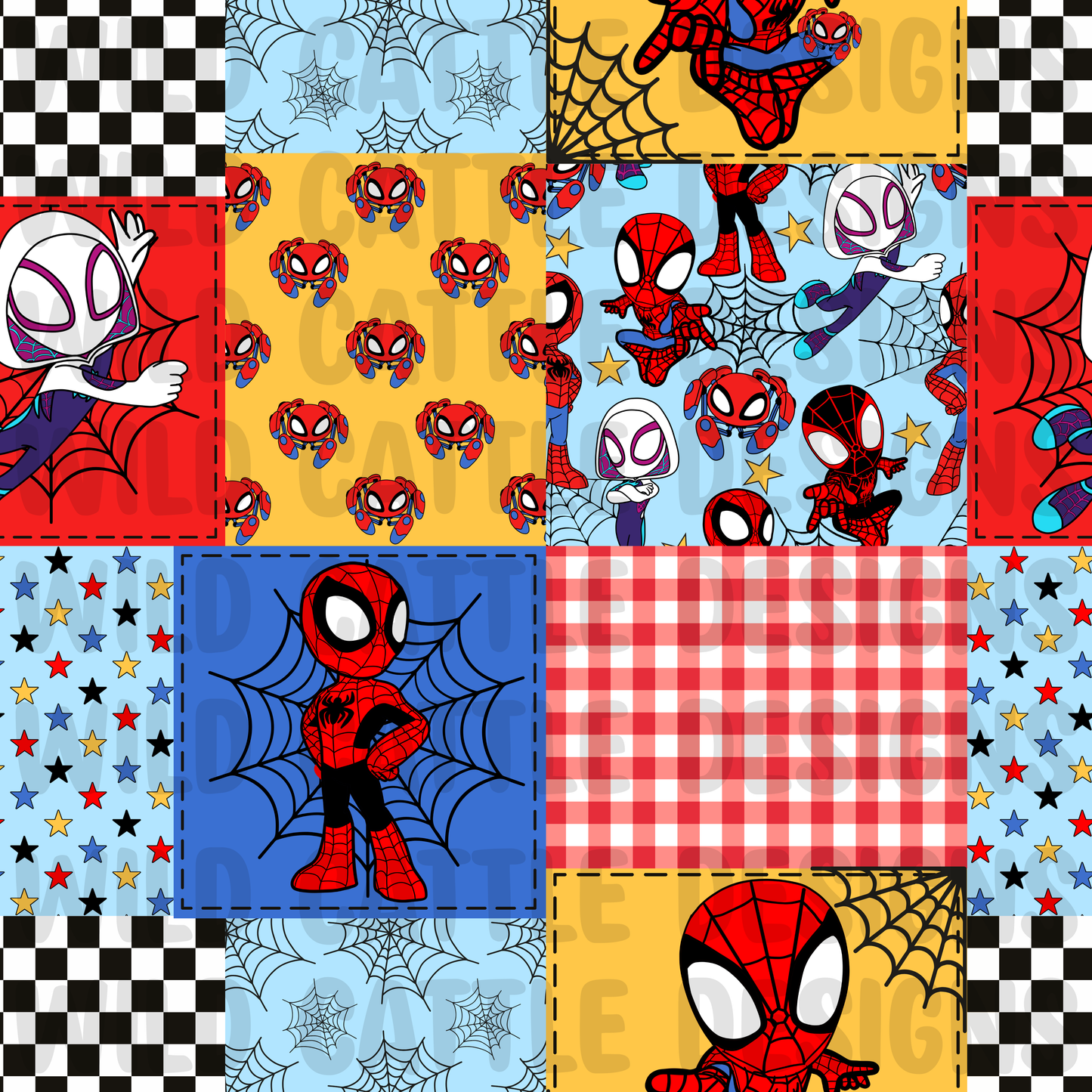 Spider patchwork