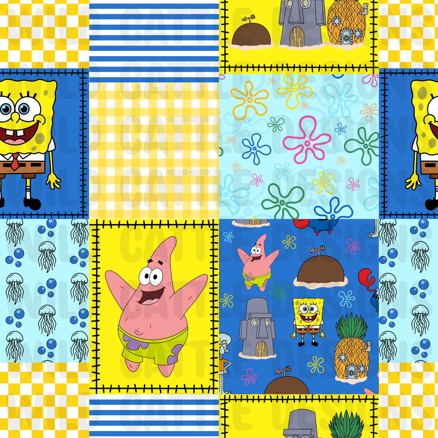 Sponge patchwork