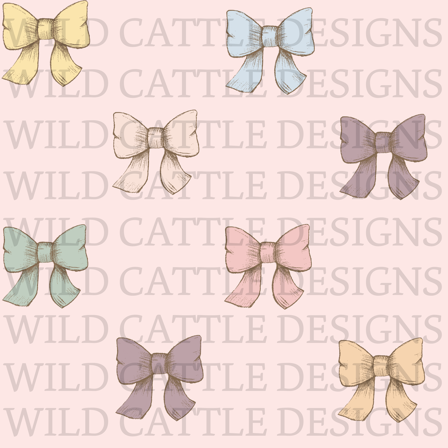 Spring bows seamless