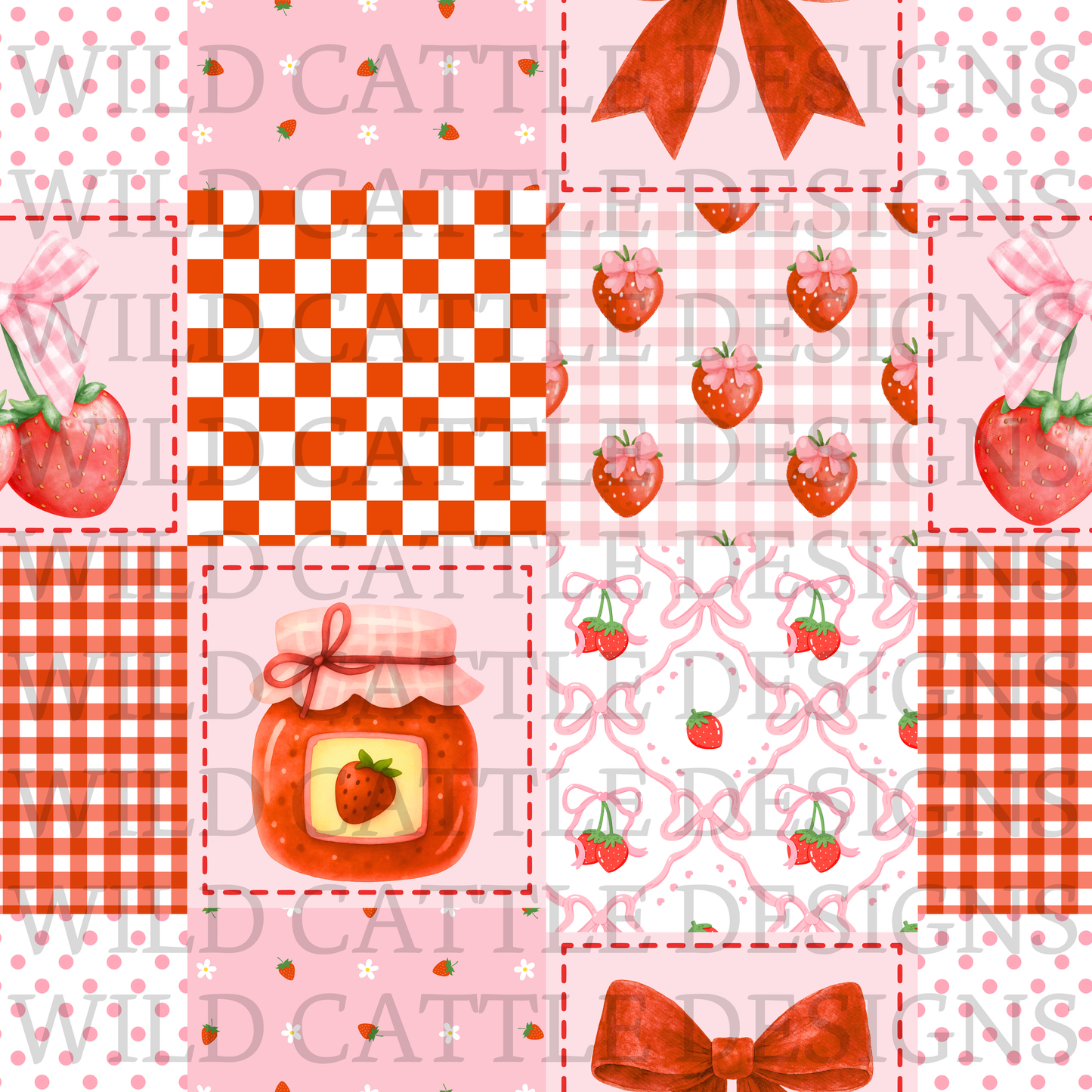 Strawberry dreams patchwork