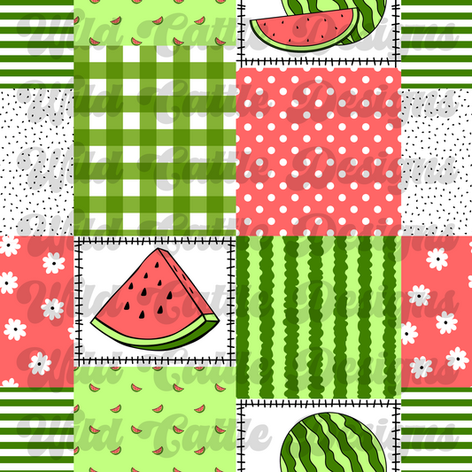summer watermelon patchwork