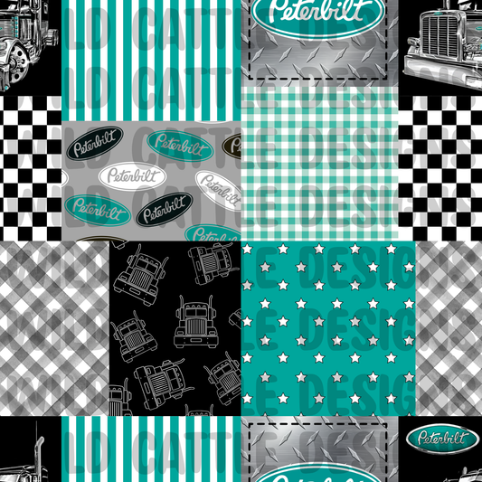 Teal pete patchwork