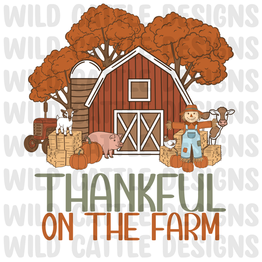 Thankful on the farm png
