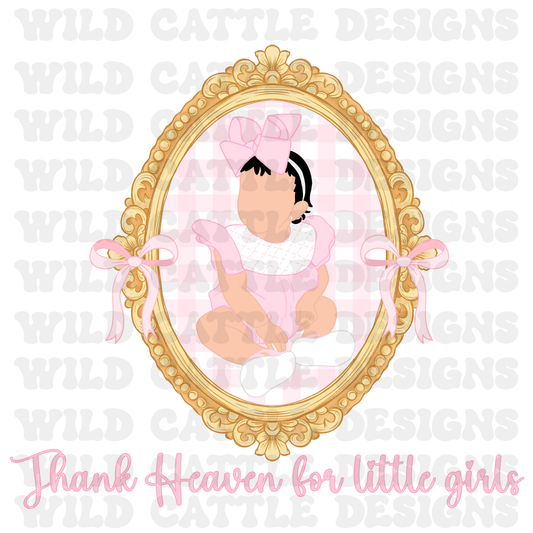 Thank Heaven for little girls black hair png