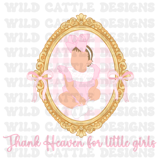 Thank Heaven for little girls brown hair png