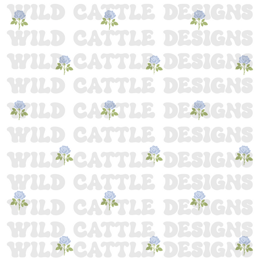 There was a Jesus blue floral seamless