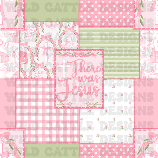 There was a Jesus patchwork