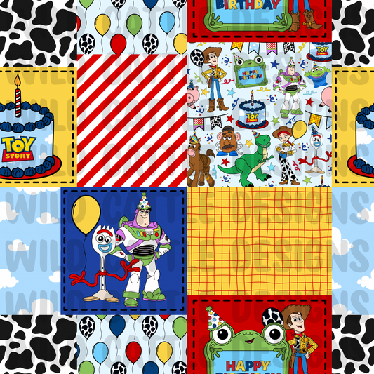 Toy birthday patchwork