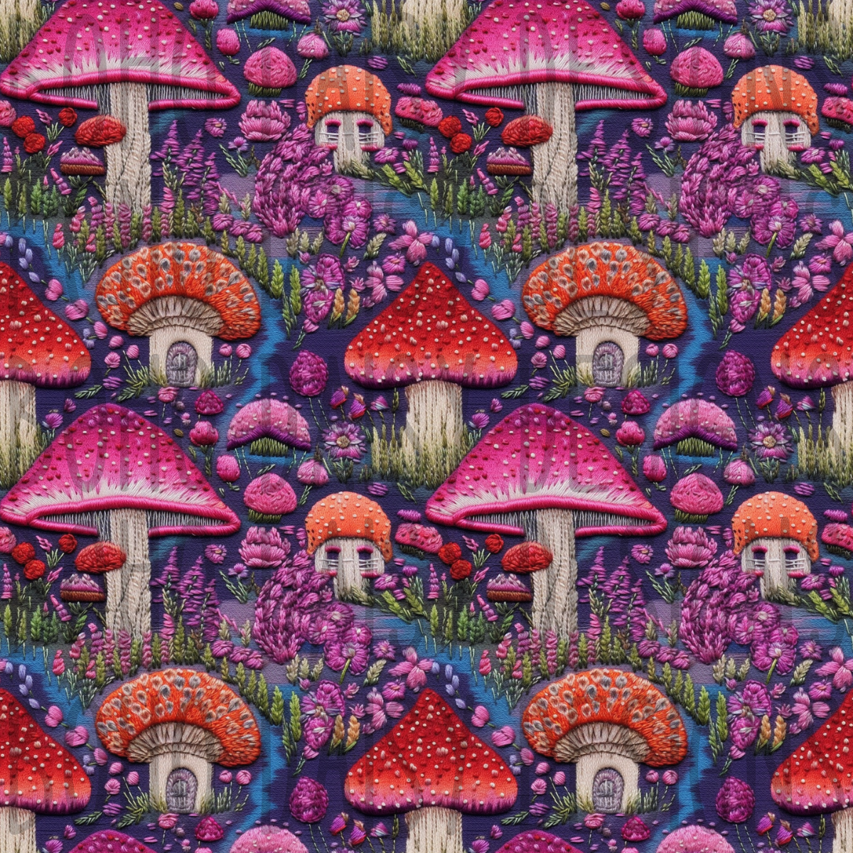 Cottage Mushies Seamless