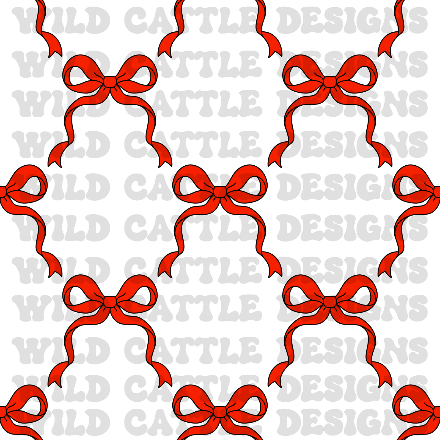 Valentine bows seamless