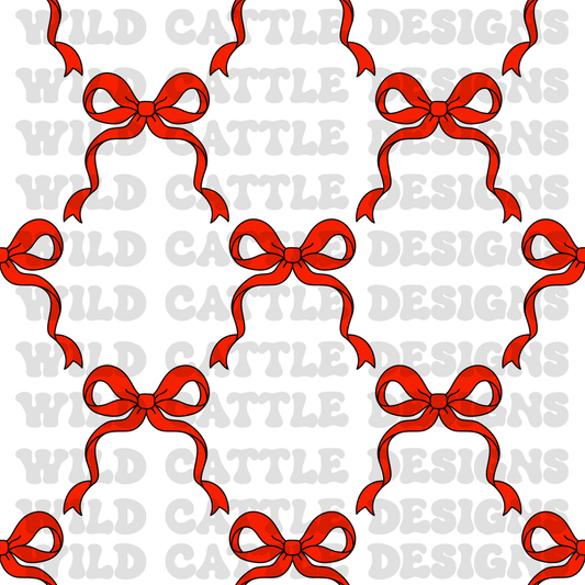 Valentine bows seamless