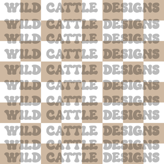 Valentine cowboy checks seamless