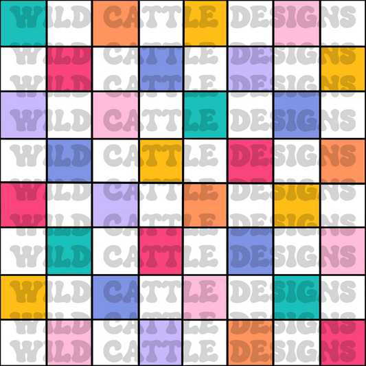 Vibrant checks seamless