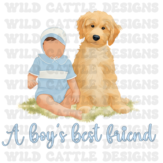 Vintage boys best friend png