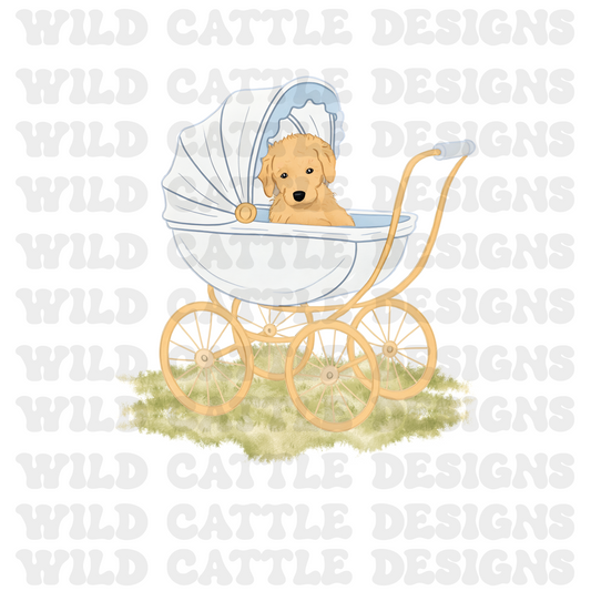 Vintage boys best friend puppy png
