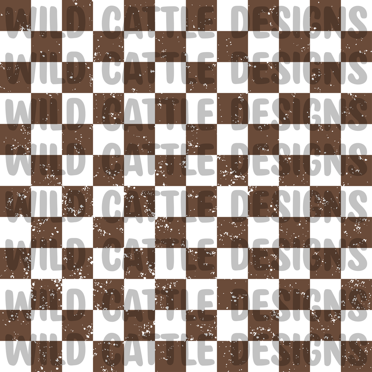 Vintage Cowboy Checkers Seamless
