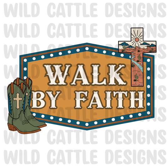 Walk by faith cowboy png