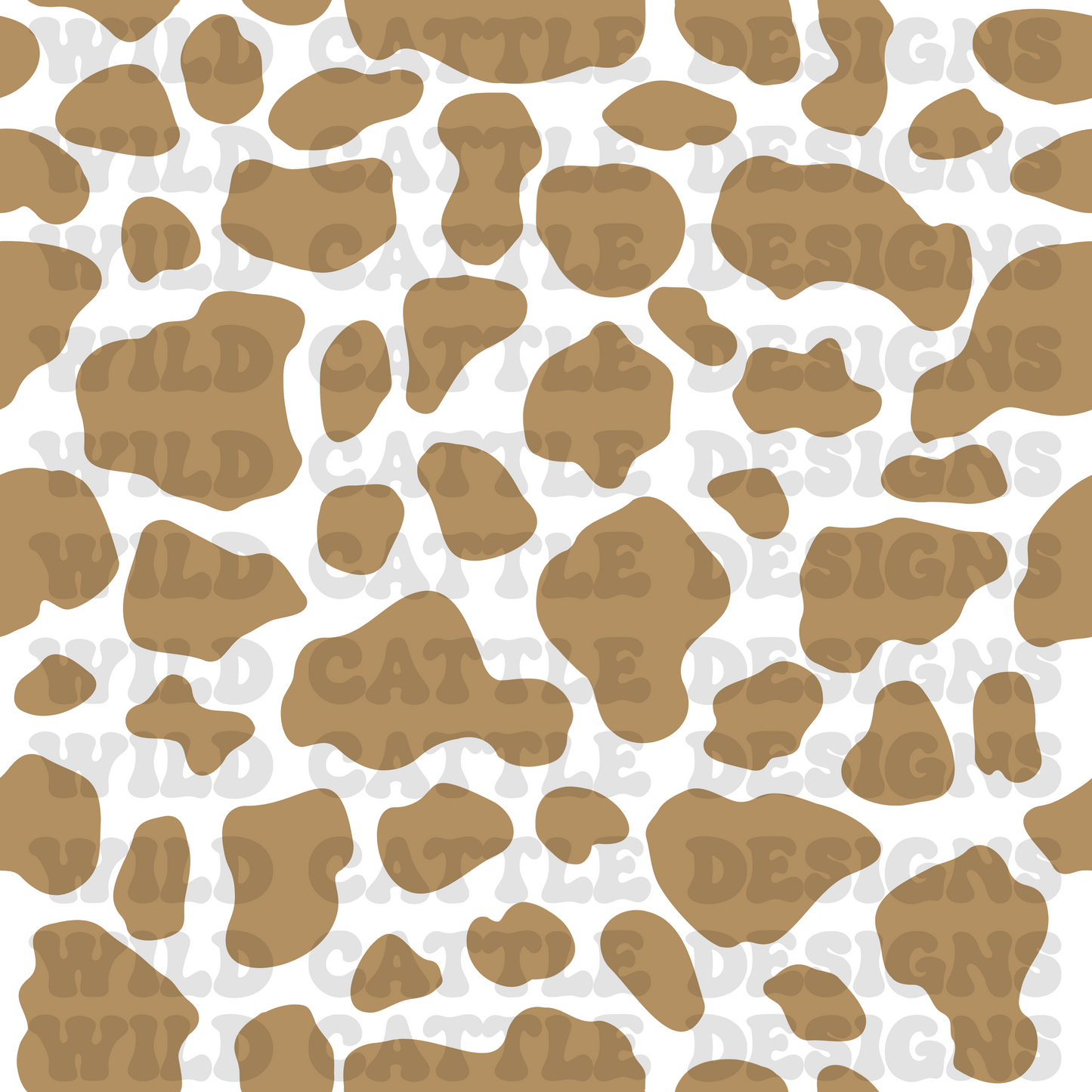 Western brown cowprint seamless