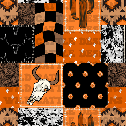 Western halloween patchwork