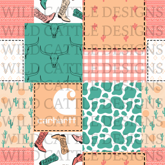 Western sunset dreams patchwork