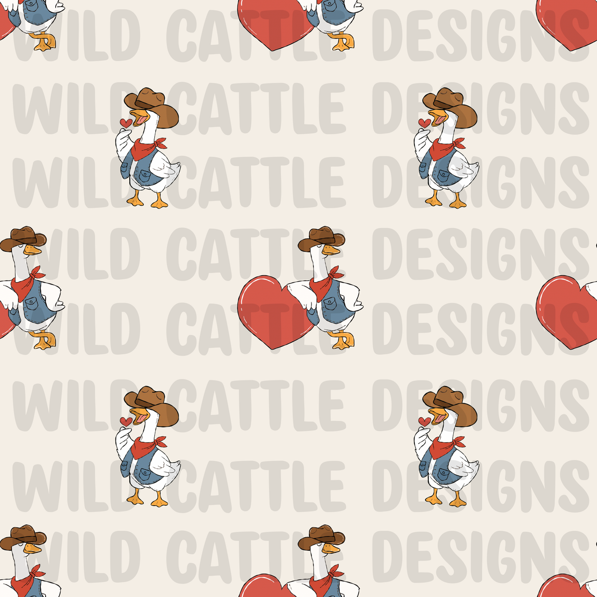 Western Valentine goose seamless