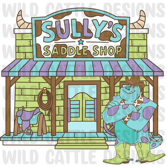 Wild west monster saddle shop png