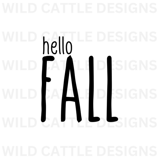 Hello Fall PNG